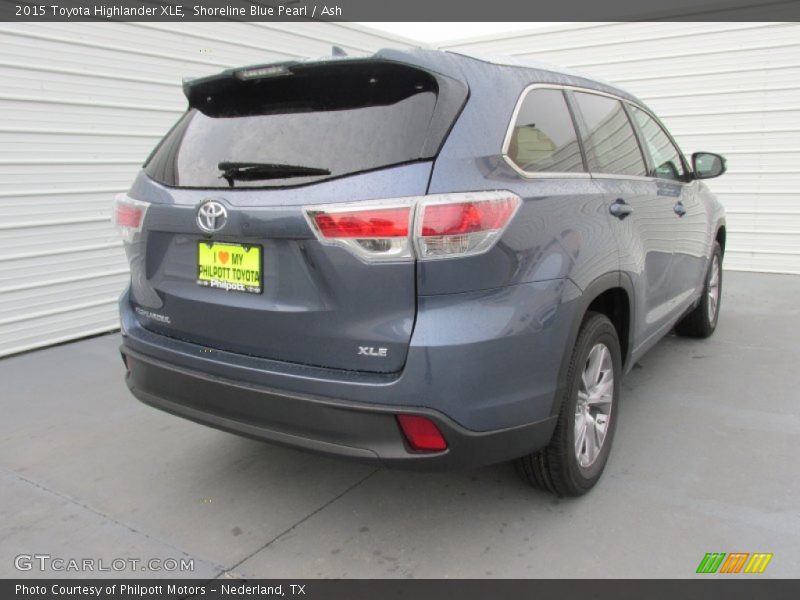 Shoreline Blue Pearl / Ash 2015 Toyota Highlander XLE