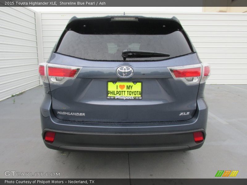 Shoreline Blue Pearl / Ash 2015 Toyota Highlander XLE