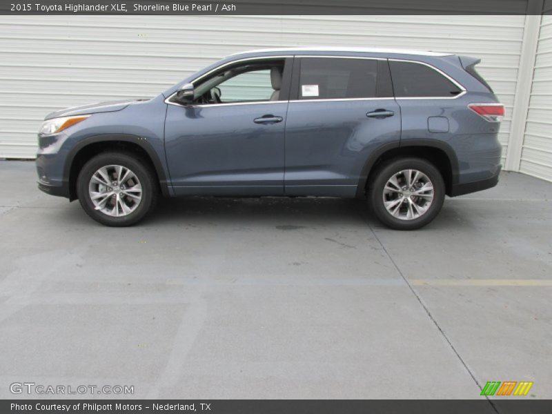 Shoreline Blue Pearl / Ash 2015 Toyota Highlander XLE