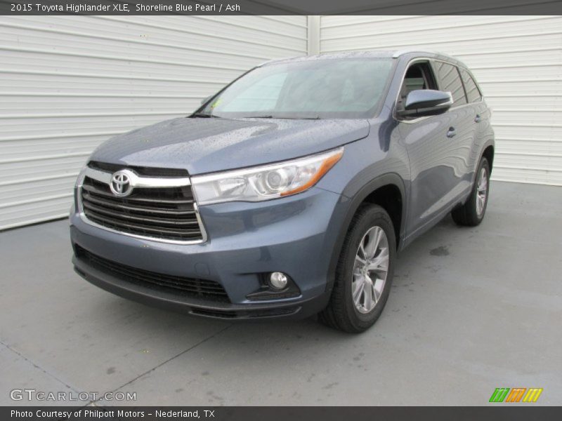 Shoreline Blue Pearl / Ash 2015 Toyota Highlander XLE