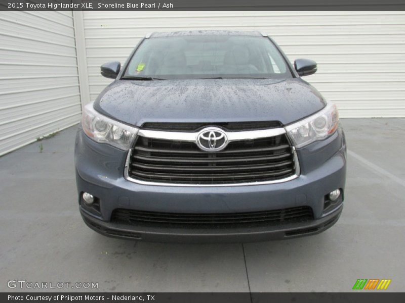 Shoreline Blue Pearl / Ash 2015 Toyota Highlander XLE