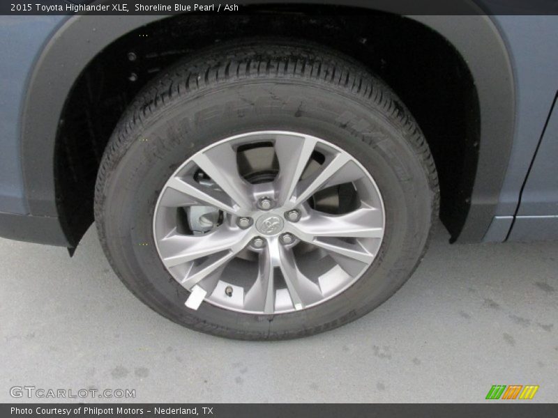 Shoreline Blue Pearl / Ash 2015 Toyota Highlander XLE