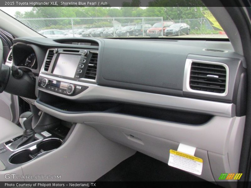 Shoreline Blue Pearl / Ash 2015 Toyota Highlander XLE