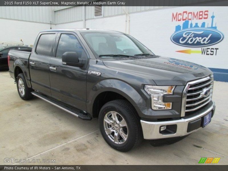 Magnetic Metallic / Medium Earth Gray 2015 Ford F150 XLT SuperCrew