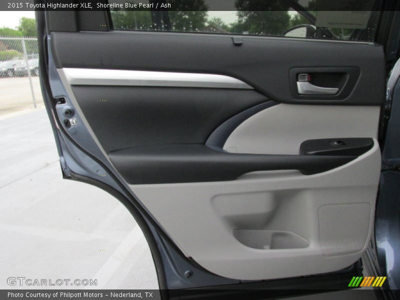 Shoreline Blue Pearl / Ash 2015 Toyota Highlander XLE