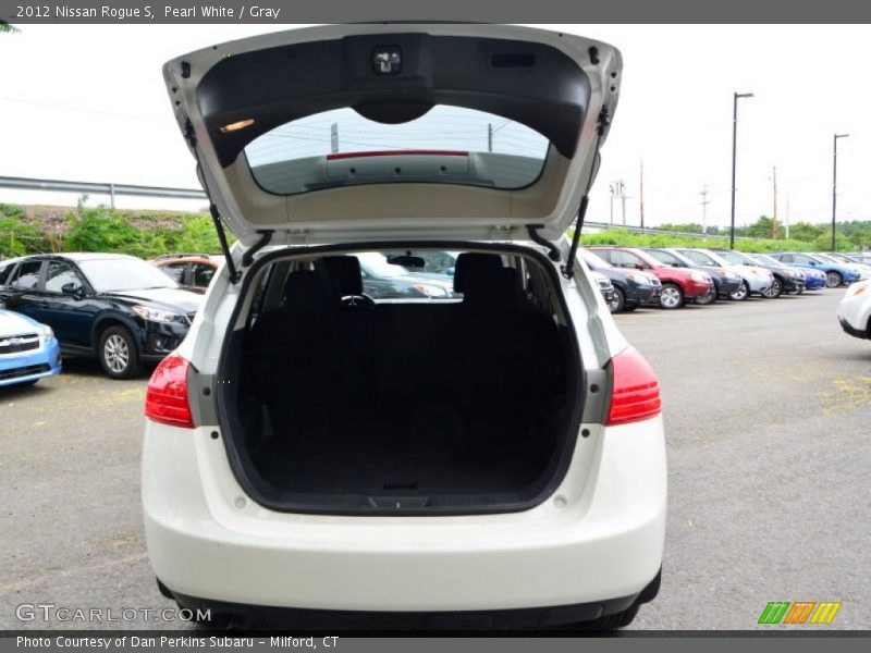 Pearl White / Gray 2012 Nissan Rogue S