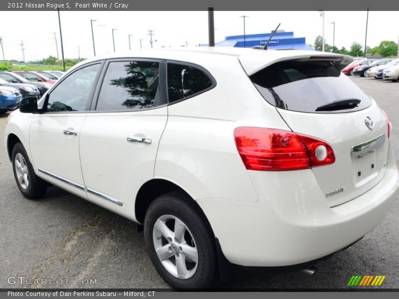 Pearl White / Gray 2012 Nissan Rogue S