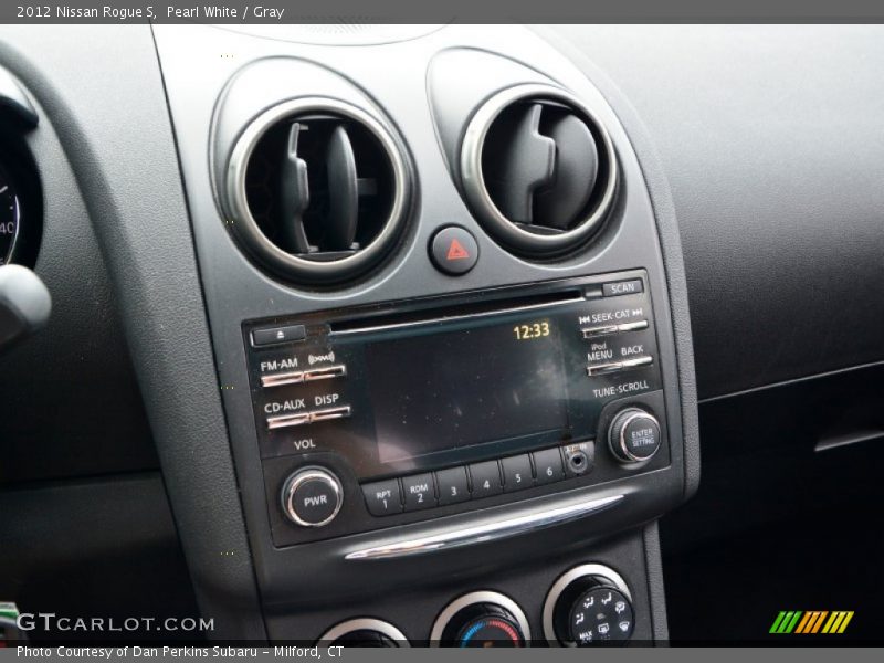 Pearl White / Gray 2012 Nissan Rogue S