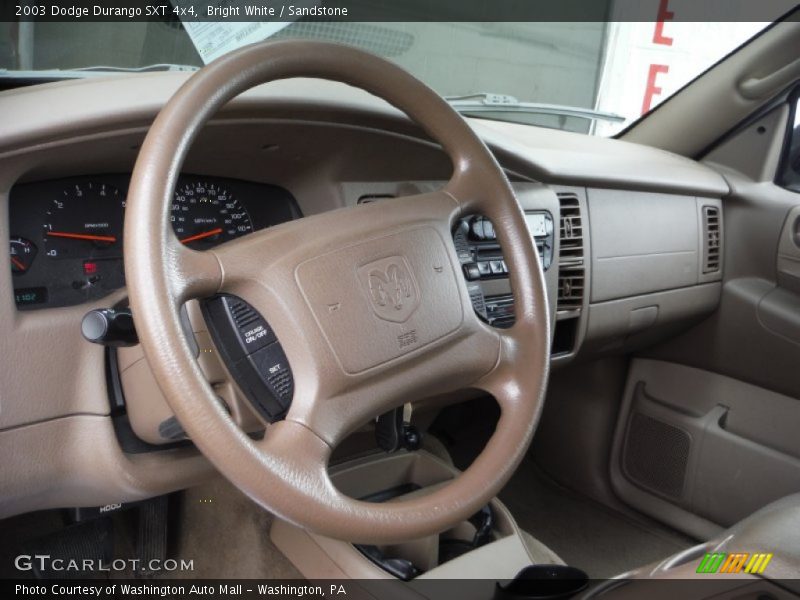 Bright White / Sandstone 2003 Dodge Durango SXT 4x4