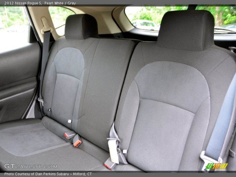 Pearl White / Gray 2012 Nissan Rogue S