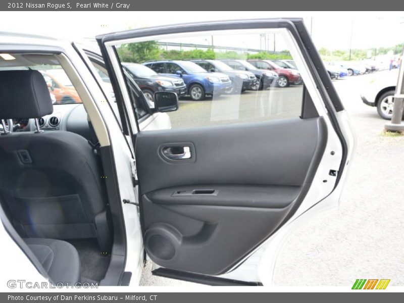 Pearl White / Gray 2012 Nissan Rogue S