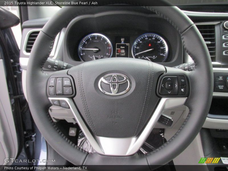 Shoreline Blue Pearl / Ash 2015 Toyota Highlander XLE