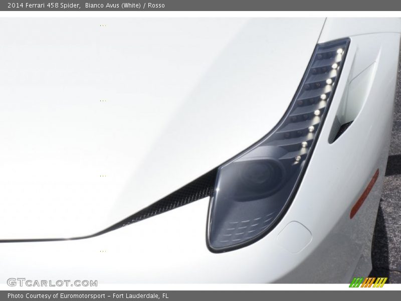 Bianco Avus (White) / Rosso 2014 Ferrari 458 Spider