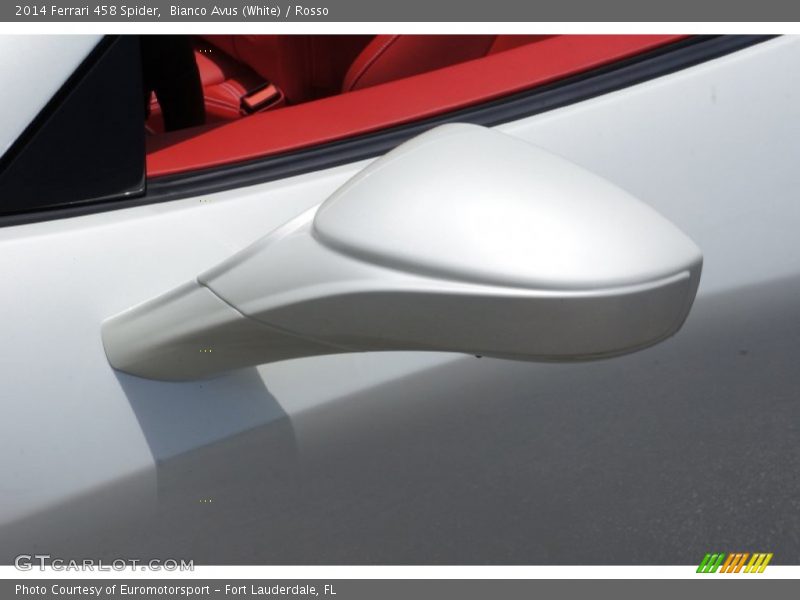 Bianco Avus (White) / Rosso 2014 Ferrari 458 Spider