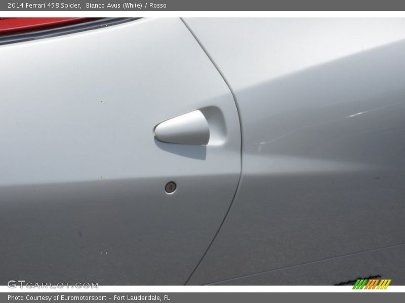 Bianco Avus (White) / Rosso 2014 Ferrari 458 Spider
