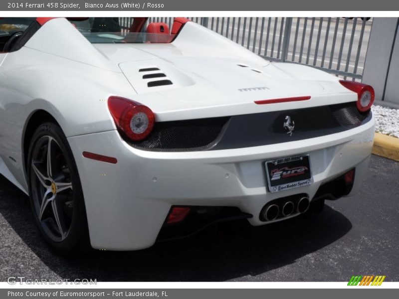 Bianco Avus (White) / Rosso 2014 Ferrari 458 Spider