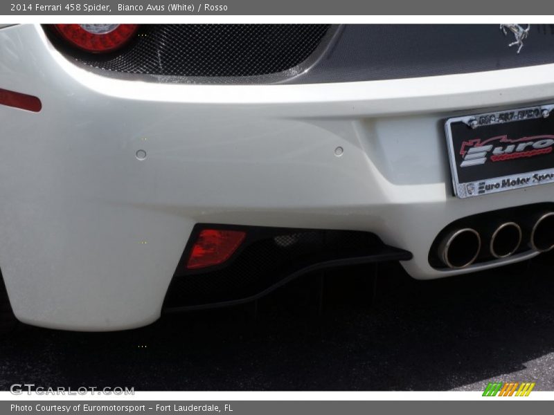 Bianco Avus (White) / Rosso 2014 Ferrari 458 Spider