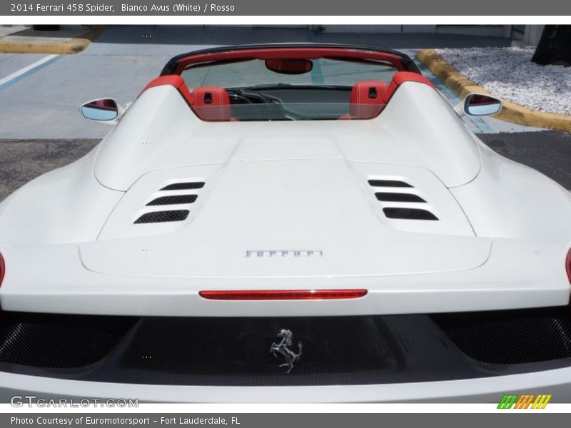 Bianco Avus (White) / Rosso 2014 Ferrari 458 Spider