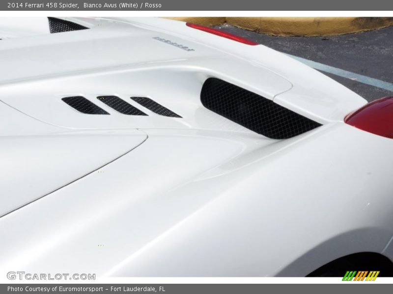Bianco Avus (White) / Rosso 2014 Ferrari 458 Spider