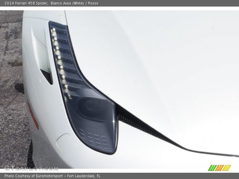 Bianco Avus (White) / Rosso 2014 Ferrari 458 Spider
