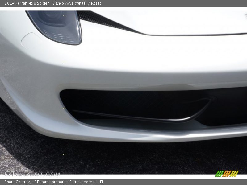 Bianco Avus (White) / Rosso 2014 Ferrari 458 Spider