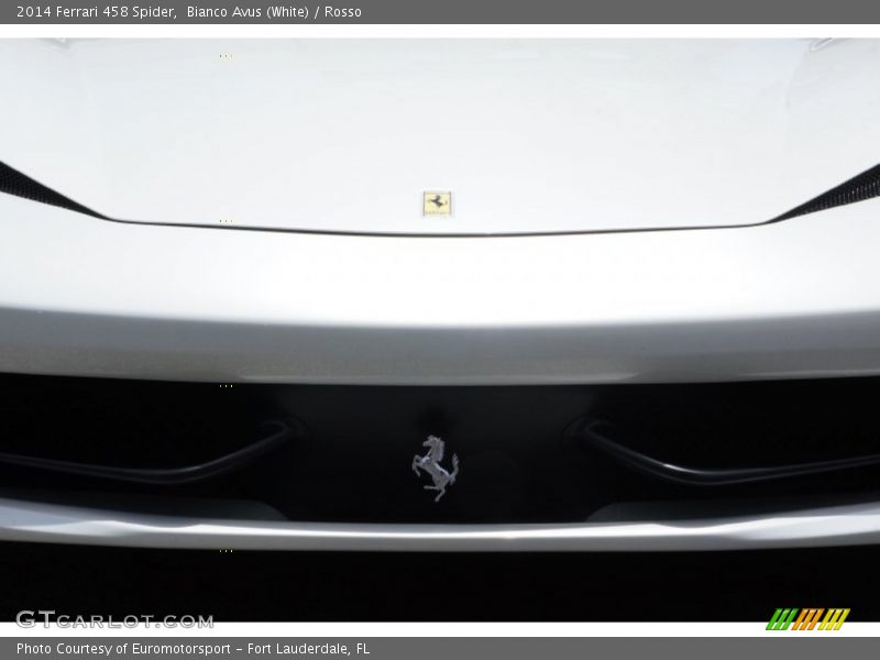 Bianco Avus (White) / Rosso 2014 Ferrari 458 Spider