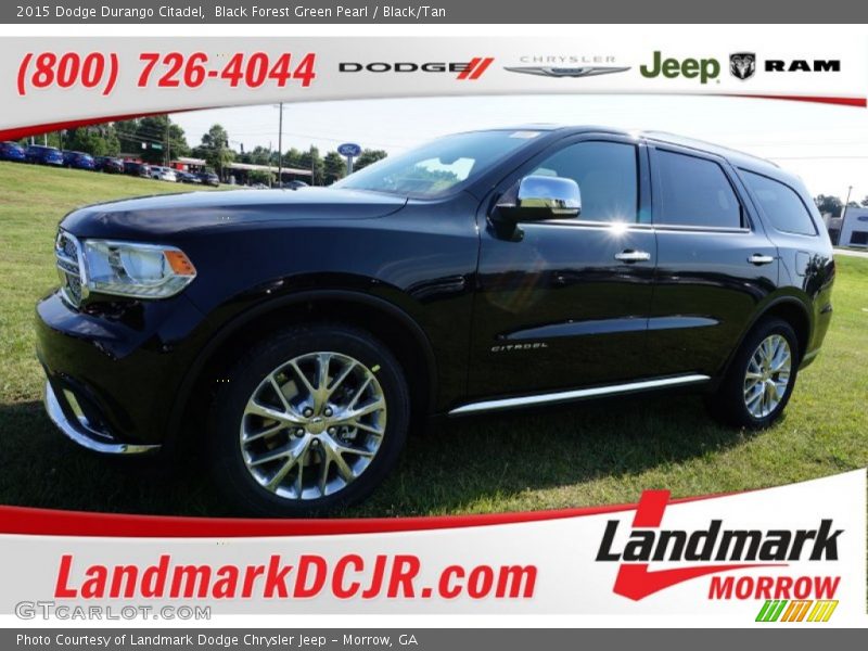 Black Forest Green Pearl / Black/Tan 2015 Dodge Durango Citadel
