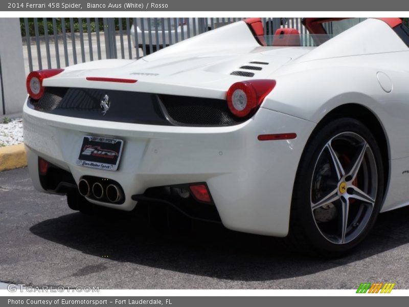 Bianco Avus (White) / Rosso 2014 Ferrari 458 Spider