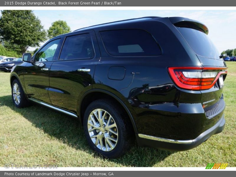 Black Forest Green Pearl / Black/Tan 2015 Dodge Durango Citadel