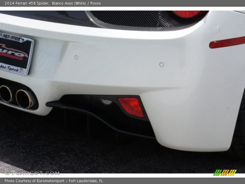 Bianco Avus (White) / Rosso 2014 Ferrari 458 Spider
