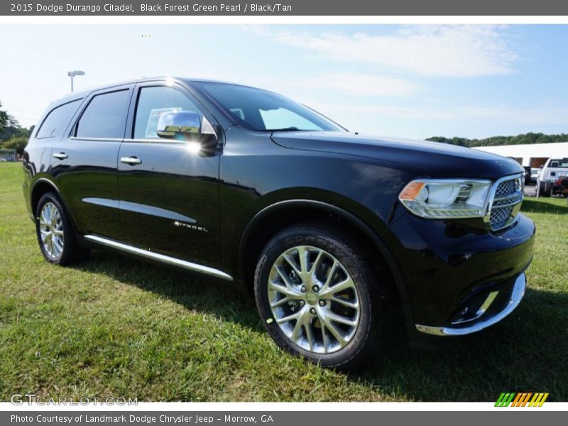 Black Forest Green Pearl / Black/Tan 2015 Dodge Durango Citadel