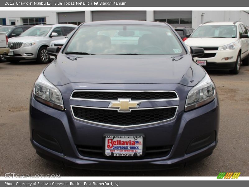 Blue Topaz Metallic / Jet Black/Titanium 2013 Chevrolet Malibu LS