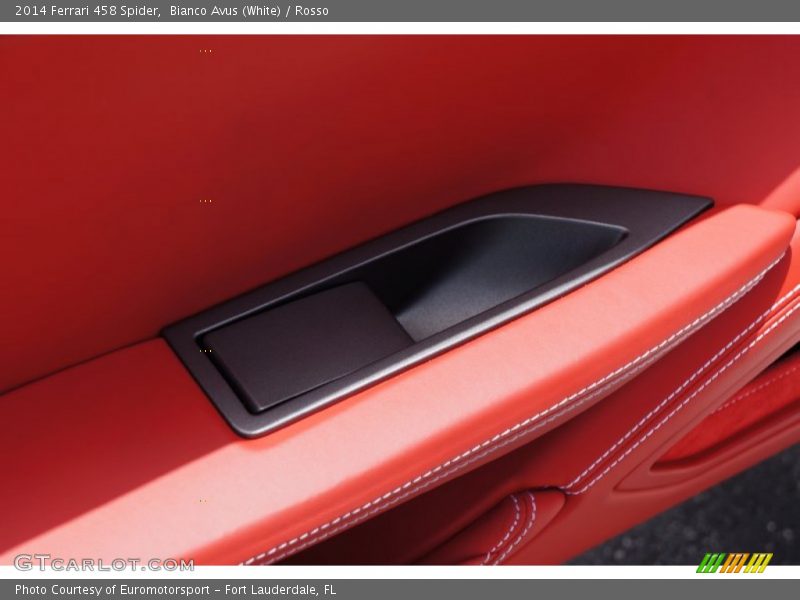 Bianco Avus (White) / Rosso 2014 Ferrari 458 Spider