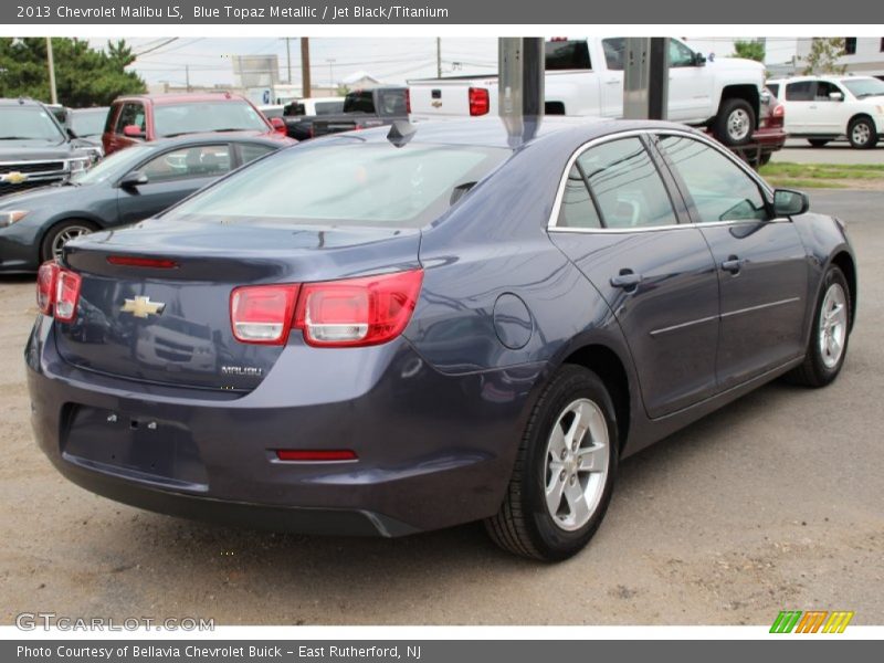 Blue Topaz Metallic / Jet Black/Titanium 2013 Chevrolet Malibu LS