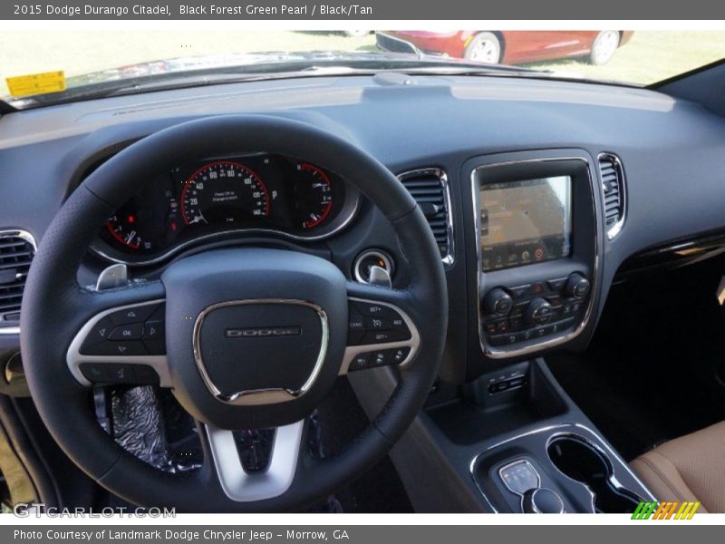 Black Forest Green Pearl / Black/Tan 2015 Dodge Durango Citadel