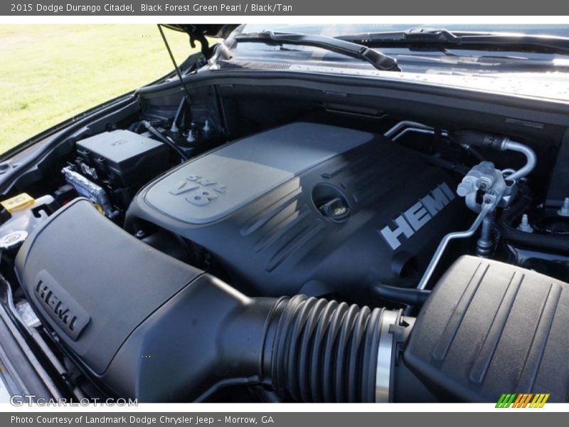 Black Forest Green Pearl / Black/Tan 2015 Dodge Durango Citadel