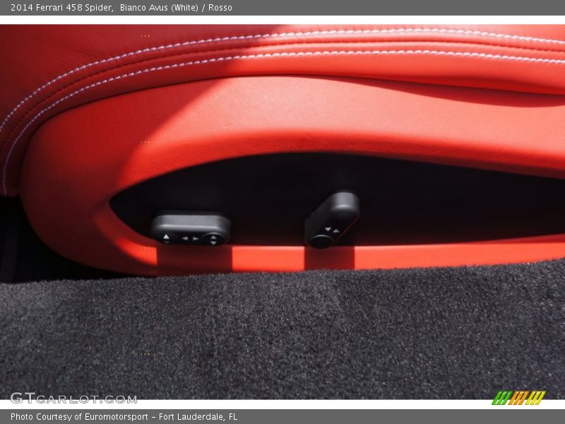Bianco Avus (White) / Rosso 2014 Ferrari 458 Spider