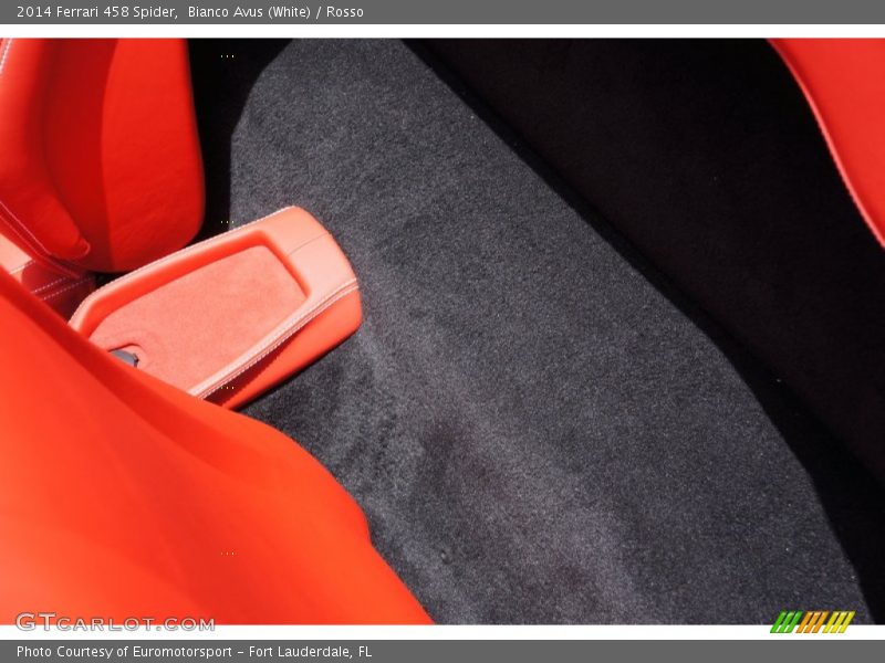 Bianco Avus (White) / Rosso 2014 Ferrari 458 Spider