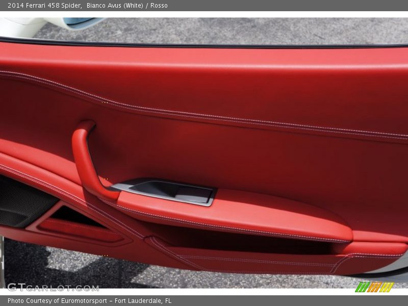 Bianco Avus (White) / Rosso 2014 Ferrari 458 Spider