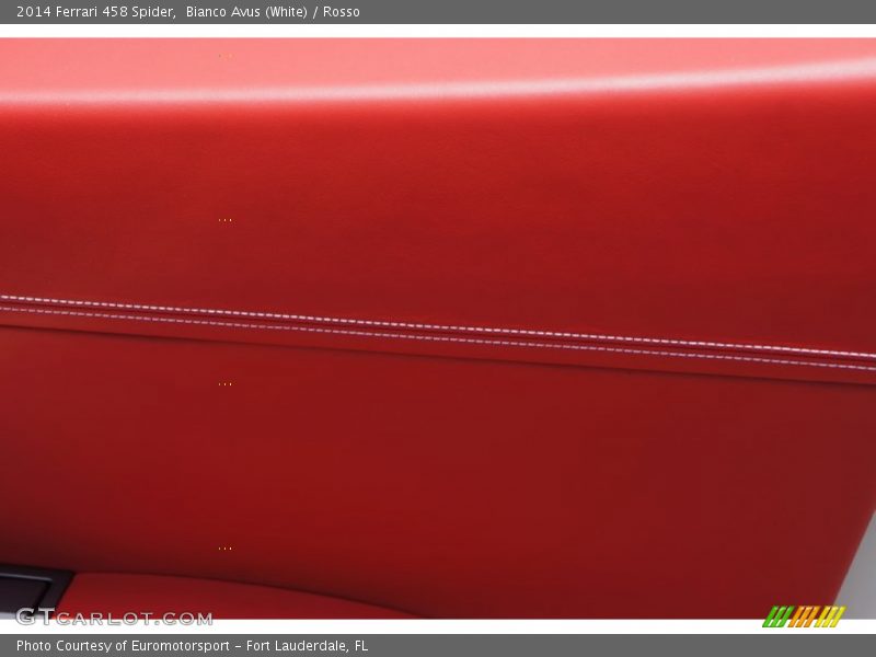 Bianco Avus (White) / Rosso 2014 Ferrari 458 Spider