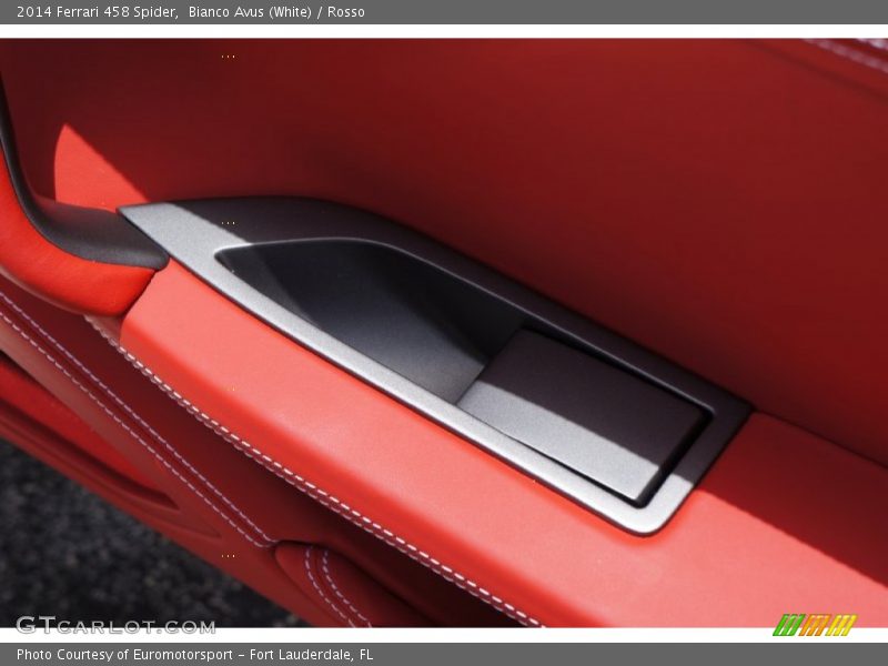 Bianco Avus (White) / Rosso 2014 Ferrari 458 Spider