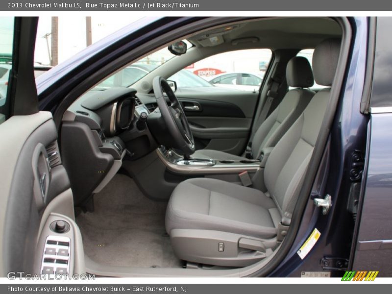 Blue Topaz Metallic / Jet Black/Titanium 2013 Chevrolet Malibu LS