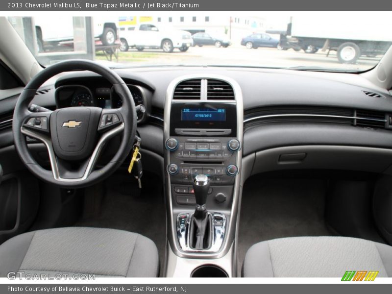 Blue Topaz Metallic / Jet Black/Titanium 2013 Chevrolet Malibu LS