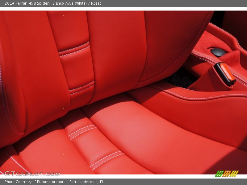 Bianco Avus (White) / Rosso 2014 Ferrari 458 Spider