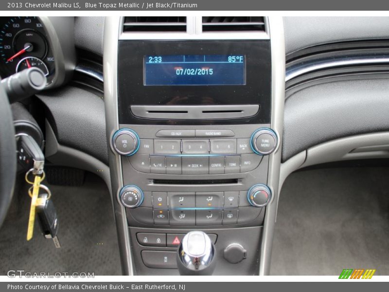 Blue Topaz Metallic / Jet Black/Titanium 2013 Chevrolet Malibu LS