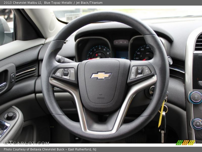 Blue Topaz Metallic / Jet Black/Titanium 2013 Chevrolet Malibu LS