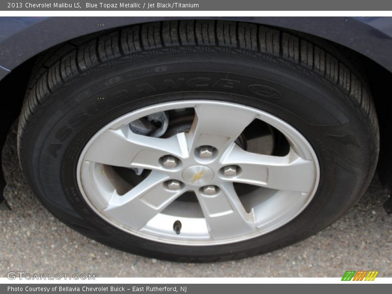 Blue Topaz Metallic / Jet Black/Titanium 2013 Chevrolet Malibu LS