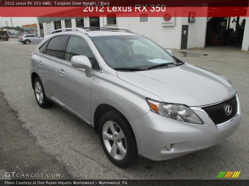 Tungsten Silver Metallic / Black 2012 Lexus RX 350 AWD