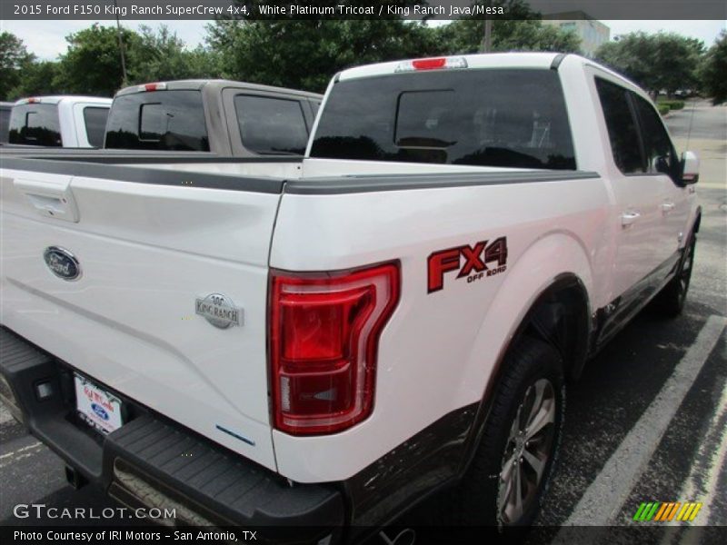 White Platinum Tricoat / King Ranch Java/Mesa 2015 Ford F150 King Ranch SuperCrew 4x4