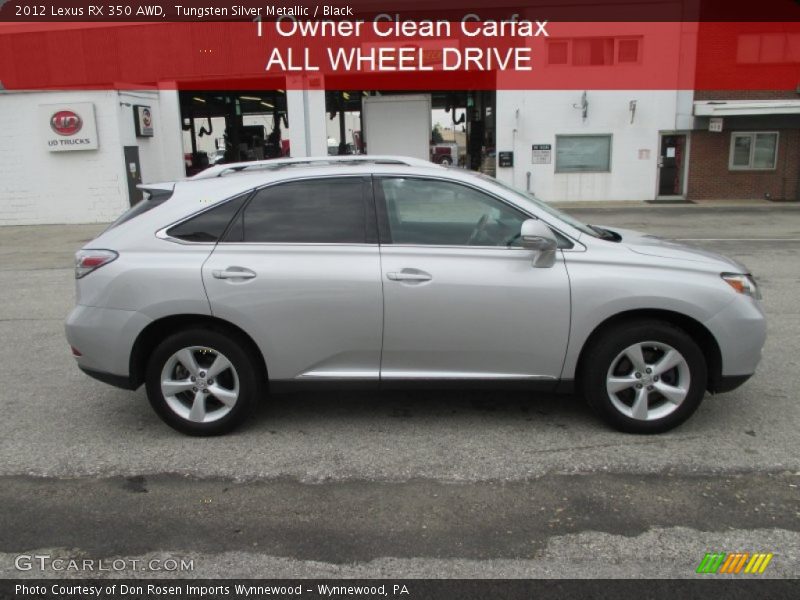 Tungsten Silver Metallic / Black 2012 Lexus RX 350 AWD
